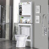 Over-The-Toilet Storage Cabinet 4-Tier Washing Machine Rack W/Adjustable Shelves
