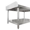 Stainless Steel Food Prep Table Commercial Kitchen Storage Work Top Edges Shelf