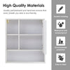 White Mirrored Wall Mounted Bathroom Cabinet Storage Cupboard Adjustable Shelf