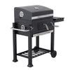 Outdoor Smoker Barbecue Charcoal BBQ with Lid Cover, Built-in Temperature Gauge