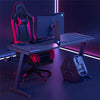 Adjustable LED Gaming Desk Computer Table Racing Style Home Furniture 175KG Load