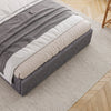 4ft6 Double Bed Linen Fabric Upholstered Bed Frame with 4 Storage Drawers Grey
