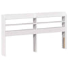 Bed Frame with Headboard White 140x200 Solid Wood Pine Q4T6