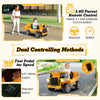 12V Ride On Dump Truck 4-wheeler Ride On Toy Car with Remote Control-Yellow