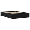 Tidyard Bed Frame Bed Base with Storage Drawers Wooden Bed Bedroom C3S3