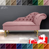 Chaise Lounge Chesterfield Sofa Pink Accent Chair Lucian Tufted Longue