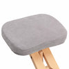 Wooden Kneeling Ergonomic Chair Orthopaedic Posture Stool Frame Seat Grey