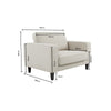 Dusk Soho Loveseat Armchair Dark Olive RRP £809
