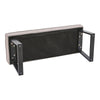 Linen Dining Bench Bedroom Bed End Stool Bedside Seat Hallway Shoe Changing Rest