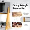 2-Tier Open Shelf Furniture Bookcase Utility Organizer Shelf Wood Bookshelf