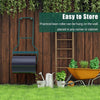 Steel Garden Lawn Roller, Water Sand Filled Outdoor Grass Roller Removable Drain