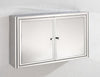 Bathroom Mirror Cabinet Large Storage Space Wall Hung 800mm x 500mm Two Door
