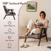 Upholstered Lounge Chair Leisure Chair Modern Accent Chair Fabric w/Cushions