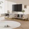 180cm White TV Cabinet w/ Soft-Close Doors, TV Stand Storage Unit, Modern Design