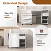Adjustable Sewing Cabinet Folding Sewing Machine Table with wheels