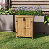 Wooden Outdoor Garden Cabinet Utility Storage Tools Shelf BoxShed Pent Roof Box