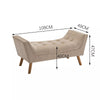 Large Buttoned Bed End Bench Ottoman Stool Velvet Padded Hallway Window Seat UK