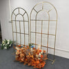 Gold WindowStyle Wedding Arch Metal Frame Backdrop Stand Flower Rack Party Decor