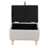 Storage Footstool Ottoman Footrest Makeup Dressing Table Stool Pouffe Seat Chair