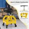 Rolling Seat Mechanic Stool Chair Height Adjustable Roller Work Chair w/Tray