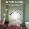 36W Half Moon LED Video Light Floor Fill Light Adjustable 3000K-6000K Brightness