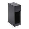 Slim Tall Bedside Table Cabinet with Drawer & Storage Space for Bedroom