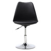 Breakfast Bar Stools Faux Leather Swivel Gas Lift Kitchen Pub Chairs Chrome Base