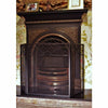 Black Ornate Scroll Three Fold Fireguard Fire Screen Spark Guard