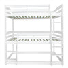 Triple Bunk Beds High Sleeper Kids Children Pine Wooden Bed Frame With Stairs