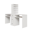 NEW Manicure Nail Table Large Salon Professional Nail Station with Storage Shelf