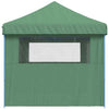 Foldable Party Tent - with 3 Sidewalls Green N2W7
