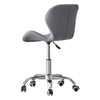 Cushioned Computer Desk Office Chair Chrome Legs Lift Swivel Adjustable Height