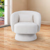 Swivel Cuddle Chair Teddy Velvet Rotating Single Sofa Accent Lounge Tub Armchair