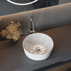 Bathroom Cloakroom Ceramic Counter Top Wash Basin Sink Round White Washing Bowl