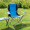 Folding Camping Deluxe Chairs Heavy Duty Luxury Padded with Cup Holder High Back