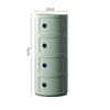 Modern Bedside Table Bedroom Sofa Side End Multi-functional Round Storage Unit