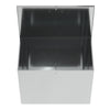 Lockable Outdoor Storage Box Garden Patio Galvanized Chest Lid Animal Feed Bins