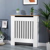 White Radiator Cover Cabinet Small Large Modern MDF Slat Wood Grill Furniture