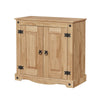 New Sideboard 2 Door Storage Cupboard Solid Mexican Waxed Pine Buffet Cabinet