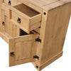 Corona Sideboard 3 Door 3 Drawer Mexican Solid Waxed Pine Furniture Storage Unit
