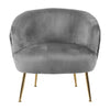 Velvet Scallop Shell Back Tub Chair Armchair Dressing Sofa Stool Bedroom Lounge