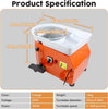 350W Electric Pottery Wheel-25cm Turntable Potters Wheel for Beginners DIY Clay