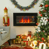 1000W/2000W Electric Wall Fireplace LED Flame Effect Timer Remote Heater