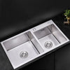 Kitchen Sink Bowl Stainless Steel Drainer Pipe Catering Basin Pot 780*430*210mm
