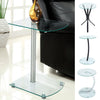 Tempered Glass Side End Table Coffee Tea Desk Small Sofa Couch Lamp Stand Modern