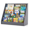 Kids Bookshelf 5-Tier Wooden Toddler Book Shelf Stand w/ Deep Compartments
