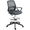 Vinsetto Draughtsman Chair Tall Office Chair with Adjustable Height Grey