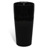 Ceramic Stand Bathroom Sink Basin /Overflow Hole Black Round J3B4