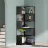 6 Tier Corner Shelf, 180cm Tall Corner Bookshelf Bookcase Storage Display Rack