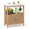 Wood Garden Potting Bench Outdoor Potting Table Planting Work Bench Station